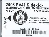 NEW CELL BATTERY FOR SIDEKICK 2008 PV-BL41 SHARP PHONE