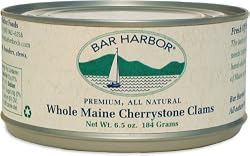 Bar Harbor Maine Cherrystone Clams, 6.5 Ounce Cans (Pack of 12)