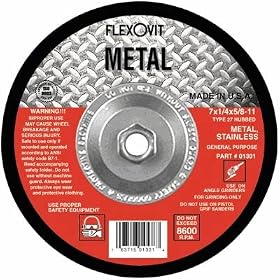 Flexovit Metal Grinding Wheel - 4.5in. Dia.