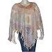 Womens Poncho Outerwear Wool in Jacquard Design 40 x 40 inches (pnch289)