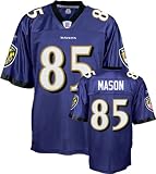 Derrick Mason Jersey: Reebok Purple Replica #85 Baltimore Ravens Jersey - X-Large