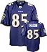 Derrick Mason Jersey: Reebok Purple Replica #85 Baltimore Ravens Jersey - X-Large
