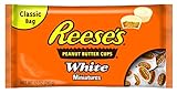 Reese's Peanut Butter Cups, White Chocolate Miniatures, 12-Ounce Bags (Pack of 4)