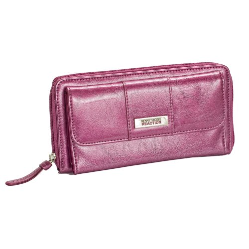 Kenneth Cole Reaction Purple Small Plate Urban Organizer Wallet