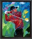 Tiger Woods - Wall Framed Canvas Art Print - Golf