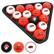 Oklahoma State Cowboys Officially Licensed NCAA Billiard Balls by Frenzy Sports
