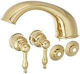 Danze D302555PBVT Sheridan Roman Tub Trim Kit, Polished Brass, Valve Not Included [並行輸入品]