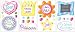 Wall Frames Peel &amp; Stick Applique Dorm Wall Stickers