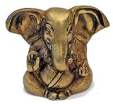 Triloka - Ganesh Statue Recycled Brass - 1.75 in.