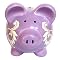Flower Piggy Bank - Purple