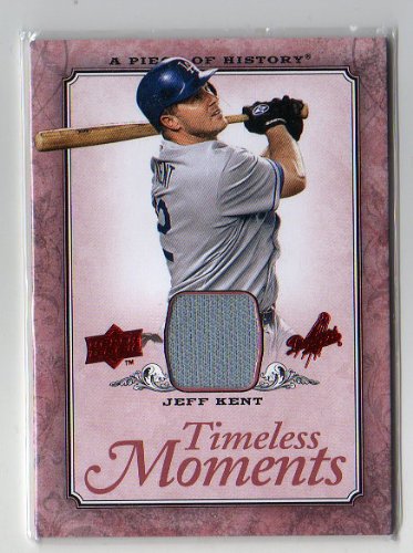 2008 Upper Deck Piece of History Timeless Moments Game Jersey Jeff Kent Dodgers Baseball Card