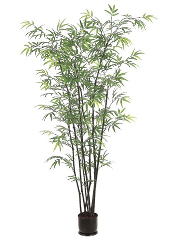 Pack of 2 Potted Artificial Dancing Black Bamboo Trees 5'