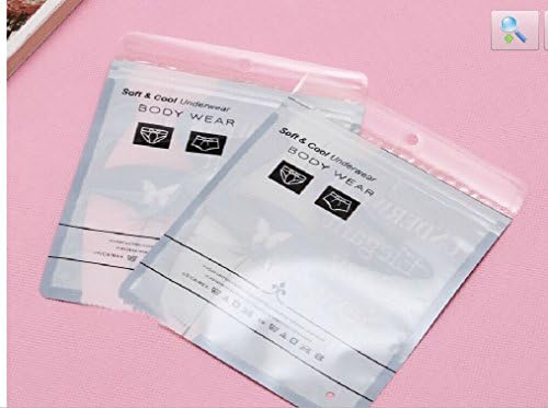 Universal Man Women Ladies Underwear Sealable Resealable packing bag (Sexy black ladies bag --10pcs)