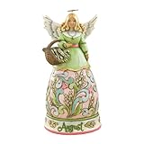 Jim Shore Heartwood Creek Monthly Angel Figurine, August, 6-1/4-Inch