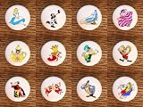 SET (12) ALICE IN WONDERLAND DRAWER PULLS KNOBS
