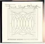 Pomegranate Frank Lloyd Wright Square Embossed Designs Boxed Note Card Set (Pack of 2)