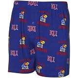 NCAA Kansas Jayhawks Royal Blue Maverick Boxer Shorts (Small)
