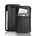 Vaultskin Windsor Sleeve Wallet for iPhone 5 & 5S (Black) - Holds up to 8 Cards/Premium Genuine Leather