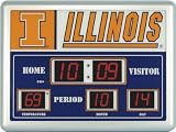 Illinois Fighting Illini LED Scoreboard Clock