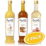 Amoretti Premium Syrups Christmas 3 Pack 750ml (Peppermint, Eggnog, Gingerbread)