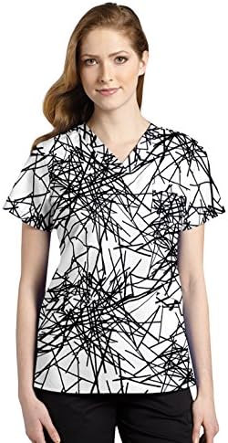 White Cross Print Top-Pick em Up Stick,XXL
