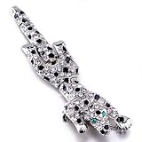 Pugster Swarovski Crystal Leopard Brooches And Pins