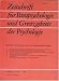 Zeitschrift für Parapsychologie und Grenzgebiete der Psychologie