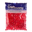 Faceted Beads, 8mm, Christmas Red, 480pc Pkg