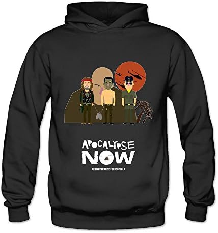 Feimeihua Women's Apocalypse Now Cartoon Hoodies Sweatshirt Size XL US Black