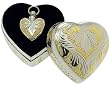 UrnConcern® Heart Shaped Pendant and Case SilverGoldTM