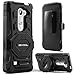 Evocel New Generation Series Phone Case Compatible with LG Leon, LG Tribute 2 (LS665), LG Destiny L21G, LG Power L22C, LG Risio with Belt Clip Holster and Kickstand, Black
