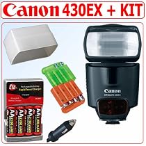 Canon 430EX Speedlite Flash + Accessory Kit