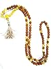 Yoga Gifts- Tarini Jewels Rudraksha Yellow Jade Prayer Beads Japa Mala Beads Necklace