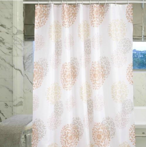 Popular High Quality Shower Curtain Bathroom Appliances Flowers Waterproof Polyester Shower Curtain Mildew Thickening 180CM x 180CM (Exclusive Christmas&New Year)