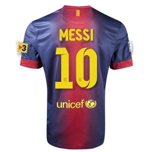 New 2012/13 Soccer Jersey Barcelona Home Messi with Patch Football Shirt Size S