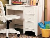 Discount Lea Getaway 4 Drawer Wood Student Desk in White on sales Discount Lea Getaway 4 Drawer Wood Student Desk in White on sales