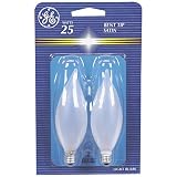 GE LIGHTING 48407 2PK CHAND.THINBASE 25WSW Case of 6