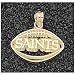 Logoart New Orleans Saints 7/16 Inch X 3/4 Inch 10K Gold Team Football Pendant Size: One Size
