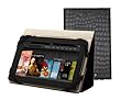 PUNCHCASE Barbery Easel H�lle f�r Kindle Fire mit Standfunktion, schwarzes Kroko-Imitat (nur geeignet f�r Kindle Fire)