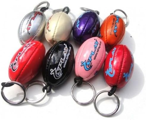 Splay Rugby Ball Key Ring - Red