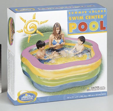 73" x 71" x 21" Swim Center Summer Colors Pool