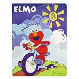 Elmo Spanish Wording Blanket - Sesame Street Elmo Blanket - Lets Play Baby Blanket (60inX80in)
