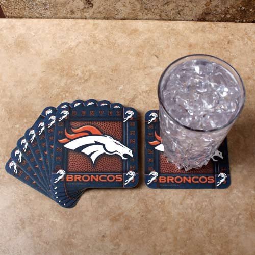 Denver Broncos 8-Pack Absorbent PaperKraft Coasters