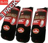 3 MENS THERMAL HOT SOCKS EXTRA THICK 2.3 TOG BLACK 6-11 SIZE