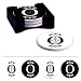 Monogram Regalia Absorbent Coaster Set with Caddy - O