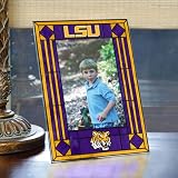 LSU Tigers Picture Frame: Vertical Glass Frame