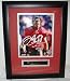 Mike Alstott Framed Autographed/Hand Signed Tampa Bay Buccaneers 8x10 Photo (Red Jersey Helmet Above