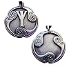 Pewter Eolh - Rune of Protection Amulet Pagan Necklace Wicca Wiccan Pendant Witchcraft Jewelry