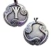 Pewter Eolh - Rune of Protection Amulet Pagan Necklace Wicca Wiccan Pendant Witchcraft Jewelry