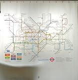London Underground Map Shower Curtain London Underground Map Shower Curtain